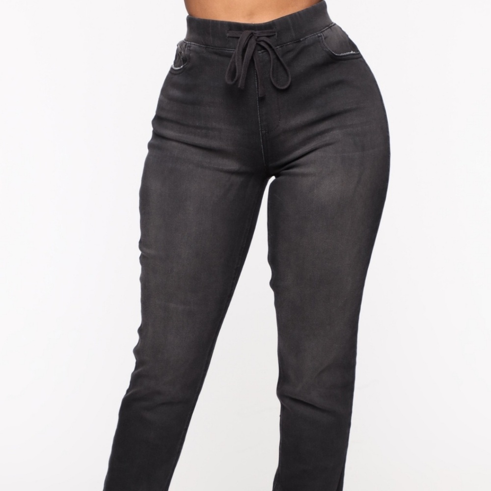 NWT Black Jogger Pants 1X